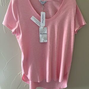 New With Tags Tommy Bahama Ashby Stretch Tee Pink Peach